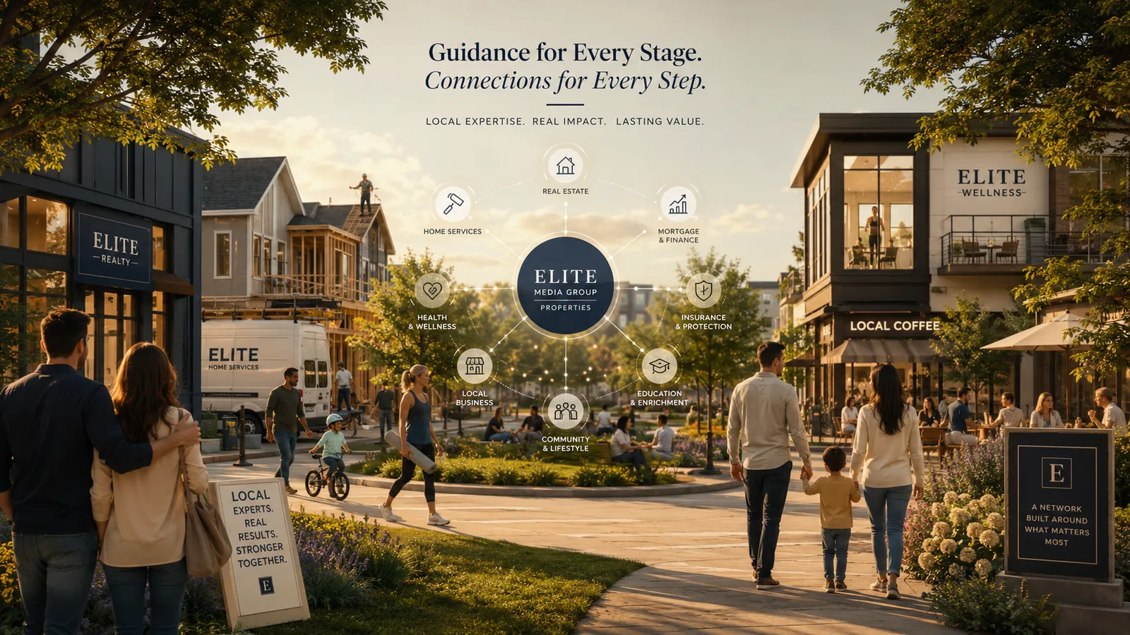 The properties are separate destinations for the audience—and a shared learning system for EMG.